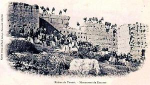Touent - Ruines - Manoeuvres de Zouaves